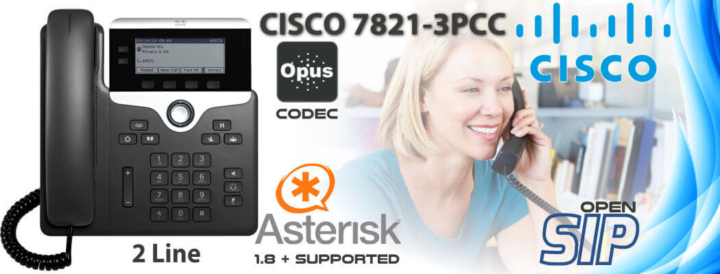 Cisco CP-7821-3PCC Open SIP Phone Dubai