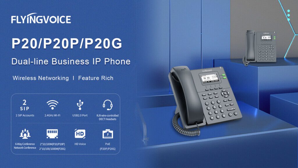 Flyng Phone Flyingvoice P20G Wi-Fi IP Phone Dubai