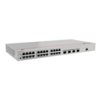 Side view of a modern network switch with multiple Ethernet ports and status LEDs on a white background