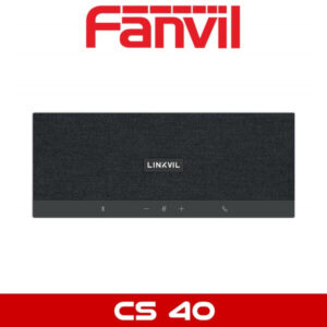 A Fanvil CS40 conference speakerphone with a Linkvil logo on the front, set against a white background.