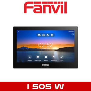 A Fanvil IP video phone with touchscreen interface displayed against a white background.