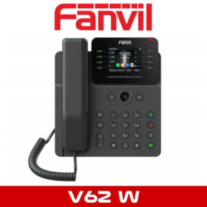 A Fanvil V62W office desk phone against a white background with the brand logo visible above.