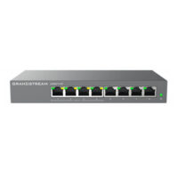 A compact Grandstream GWN771LP network switch with five Ethernet ports and power indicator lights.