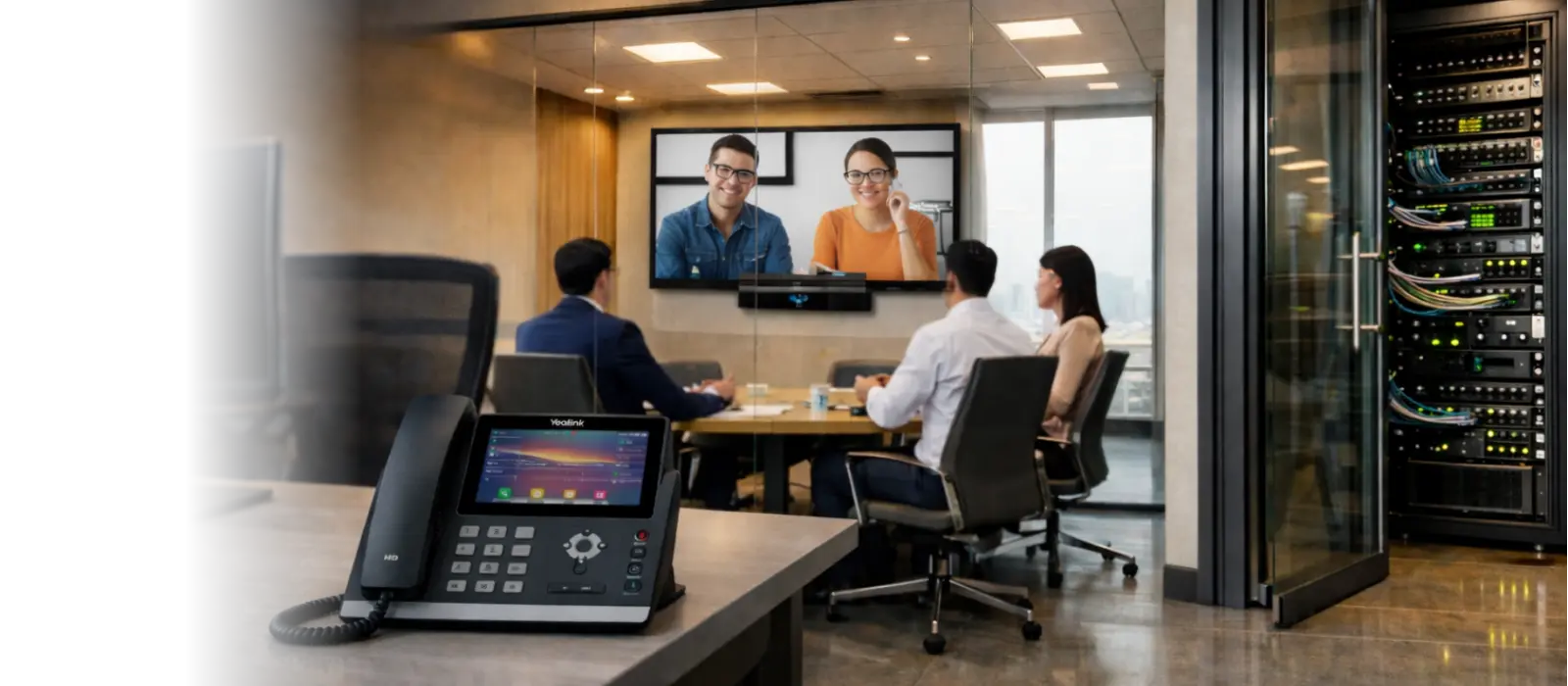 Office communication systems Dubai — PABX, networking and video conferencing solutions by Vector Dubai