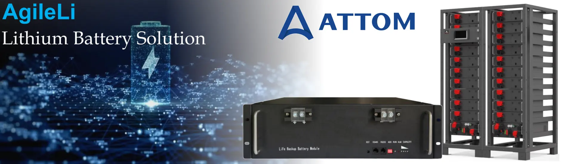 ATTOM AgileLi LiFePO4 UPS battery Dubai — lithium UPS battery replacement UAE